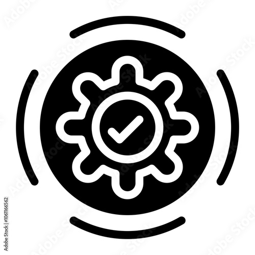 Management solid icon