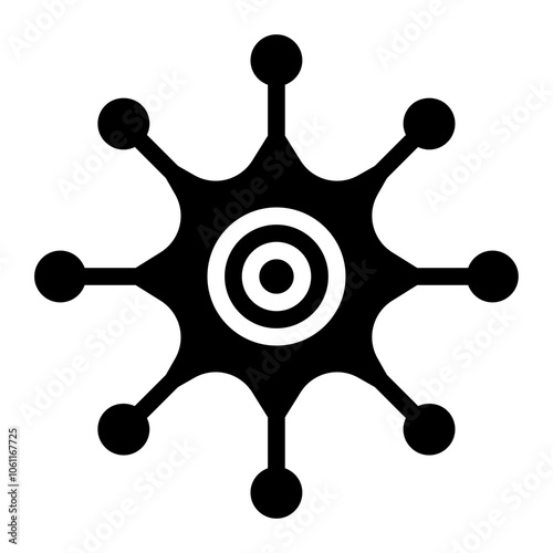 Neuron Solid Icon