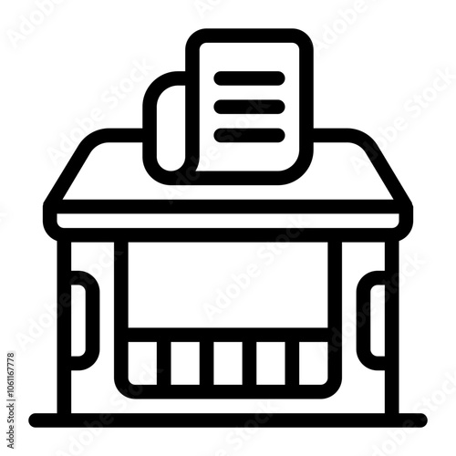 Newsstand line icon
