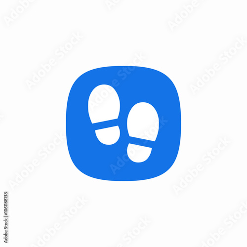 foot steps icon sign vector