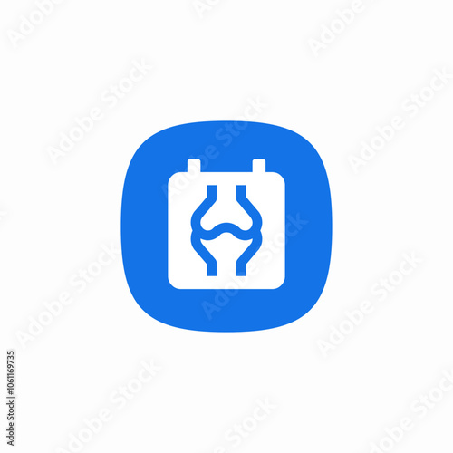 bone x ray icon sign vector