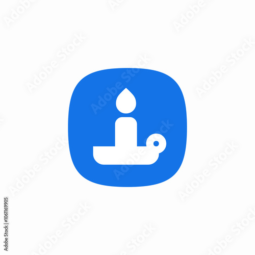 candle holder icon sign vector