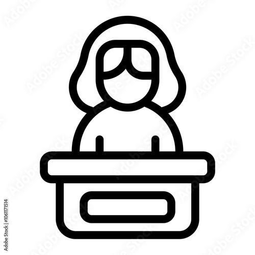 Speech line icon