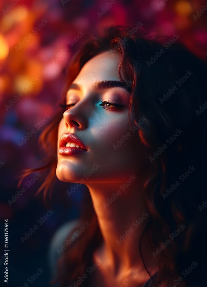 Fototapeta premium portrait of a woman with red hair