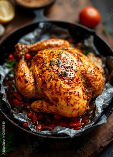 roasted chicken with potatoes