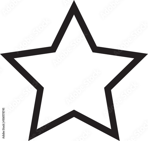 star shape geometry line