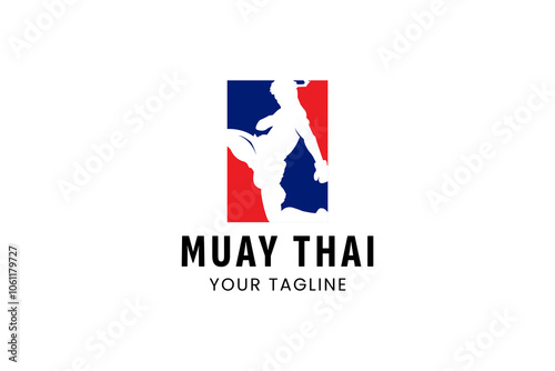 muay thai logo vector icon illustration