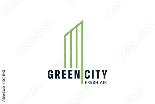 green city logo vector icon illustration