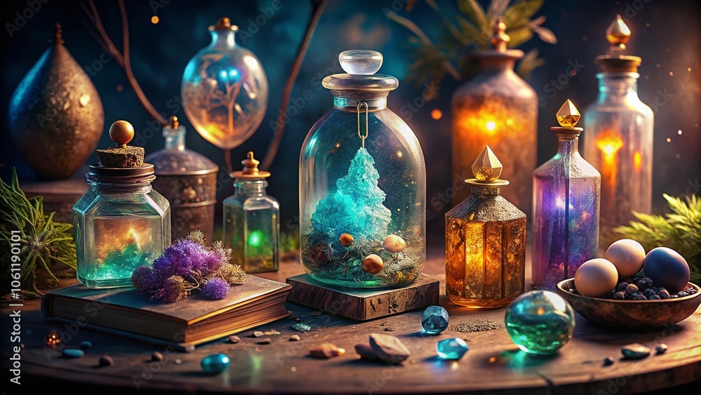 Enchanting Macro Photography of Magical Objects: Crystals, Spell Books, and Mystical Artifacts for Fantasy Lovers