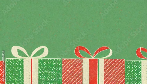 Festive Holiday Gifts Illustration