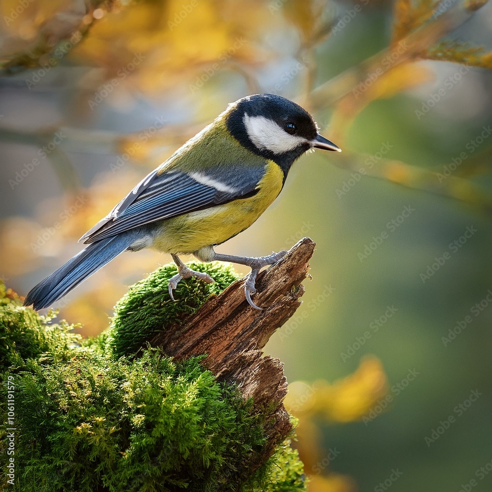 Fototapeta premium great tit bird animal