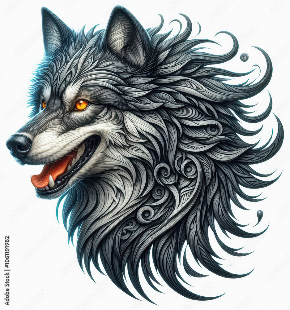 TRIBAL TATOO トライバル タトゥ 狼 wolf TRIBAL TATOO トライバル タトゥ 狼 wolf