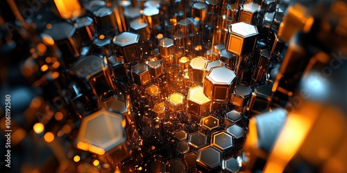 hexagon shape background	