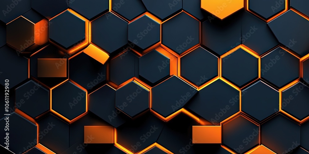 hexagon shape background	