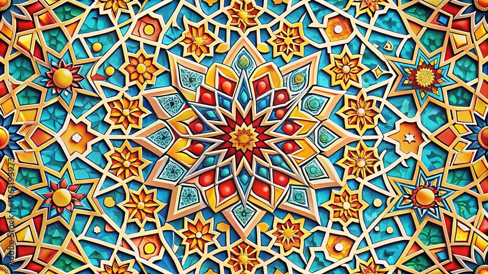 Arabian Geometric Pattern - Luxury Abstract Tileable Design Arabian Geometric Pattern - Luxury Abstract Tileable Design