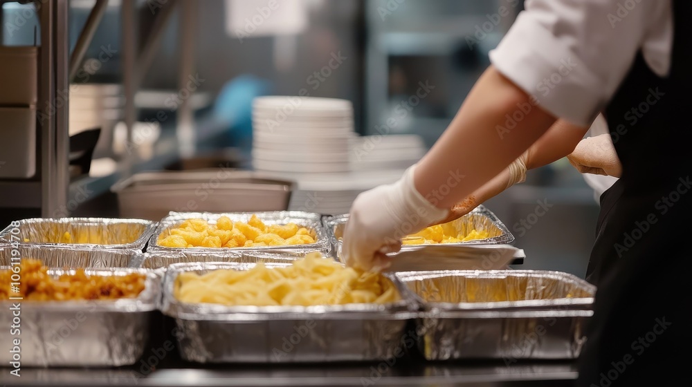 Delicious Home-Cooked Meal Preparation in a Restaurant Kitchen Delicious Home-Cooked Meal Preparation in a Restaurant Kitchen