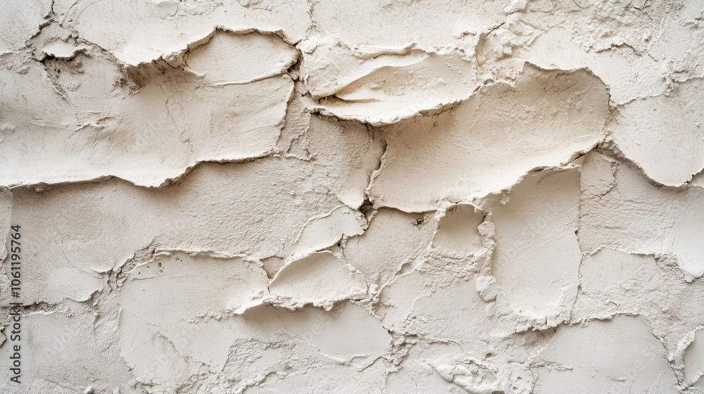 A close-up of a textured, white wall. The surface is uneven and cracked, creating a unique pattern A close-up of a textured, white wall. The surface is uneven and cracked, creating a unique pattern