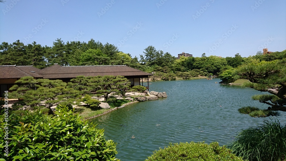 Obraz premium 栗林公園