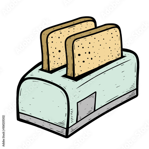 toaster and bread