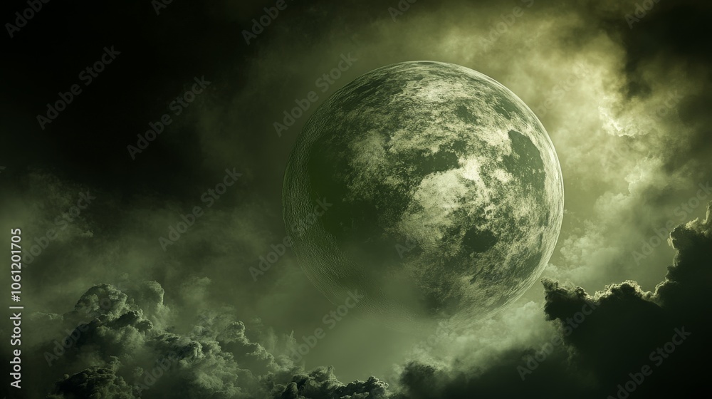 Planet Earth Partially Covered in Pollution Planet Earth Partially Covered in Pollution