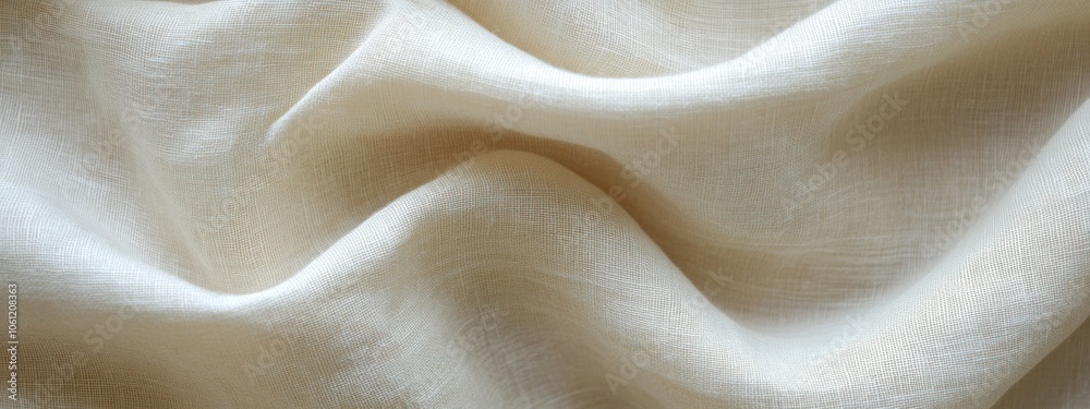 A close-up of smooth, undulating cream-colored fabric, showcasing its texture and softness. A close-up of smooth, undulating cream-colored fabric, showcasing its texture and softness.