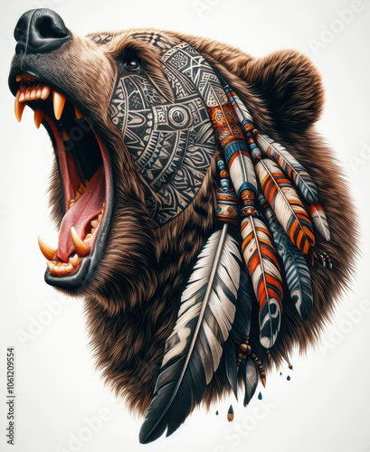 TRIBAL TATOO トライバル タトゥ 熊 bear photo