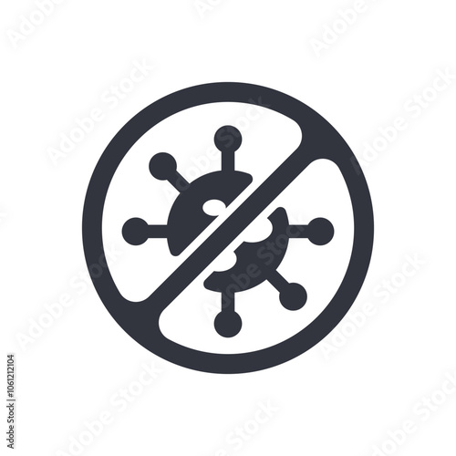 Antimicrobial Logo Template Icon