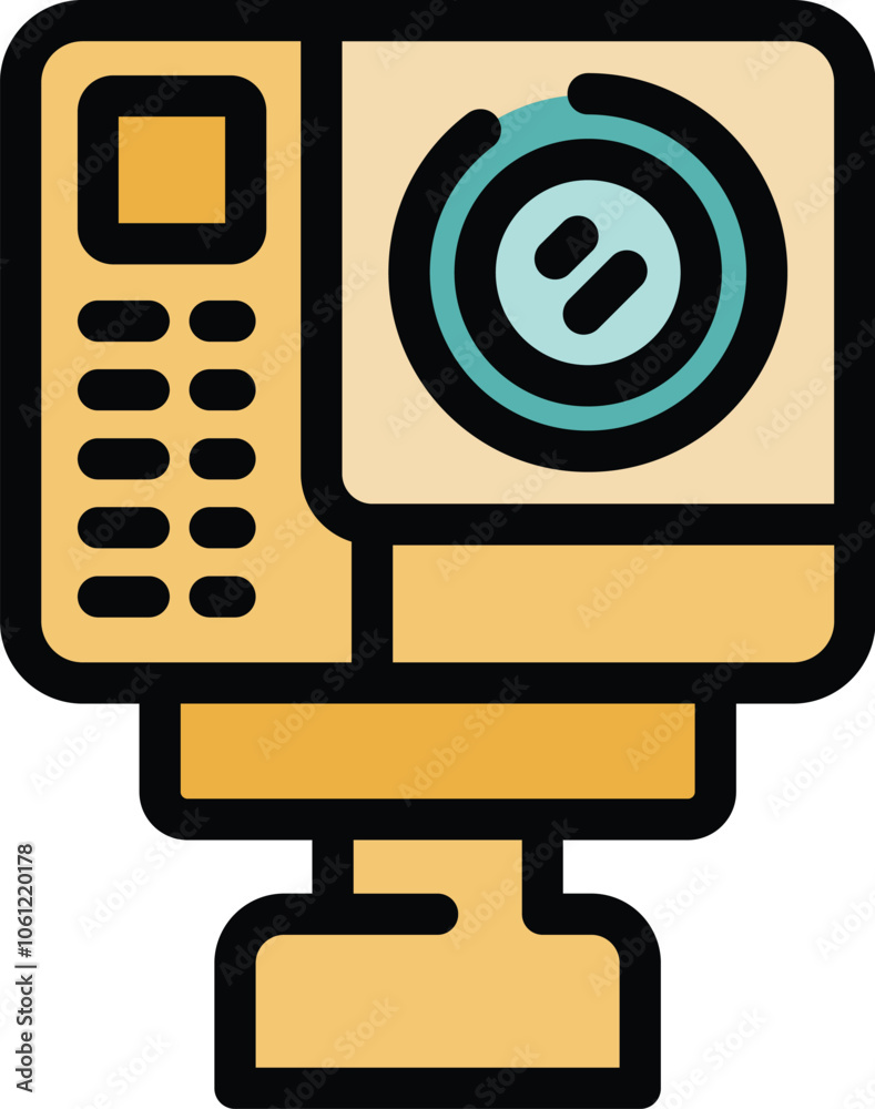 Action camera with buttons on the side is recording video, shown on a small screen