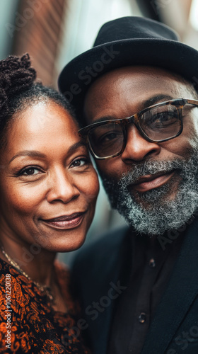 Photo of Happy Hipster Couple. Image is finalized with kodak vista colored Black Urban Lightroom Preset for Instagram.