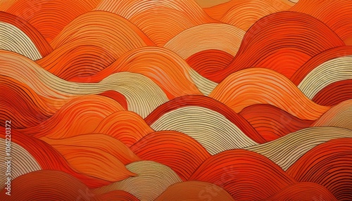 オレンジ色のグラフィック素材