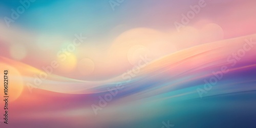 Abstract background with soft pastel colors.