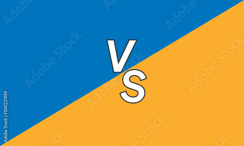 Modern versus battle background. Vs battle headline with lightning bolt. Competitions between contestants, fighters or teams. Vector illustration.