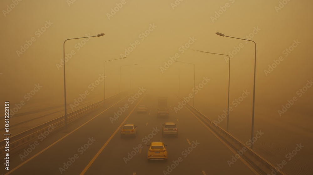 Driving Through the Haze: A Surreal Journey on the Open Road Driving Through the Haze: A Surreal Journey on the Open Road