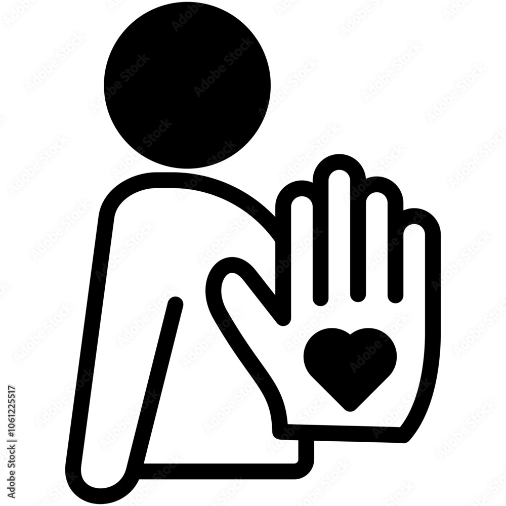 Obraz premium Volunteering Icon