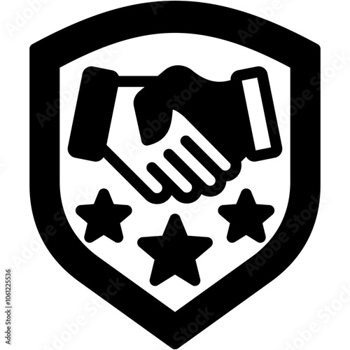 Golden Handshake Icon