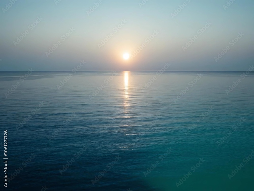 sunset over the sea