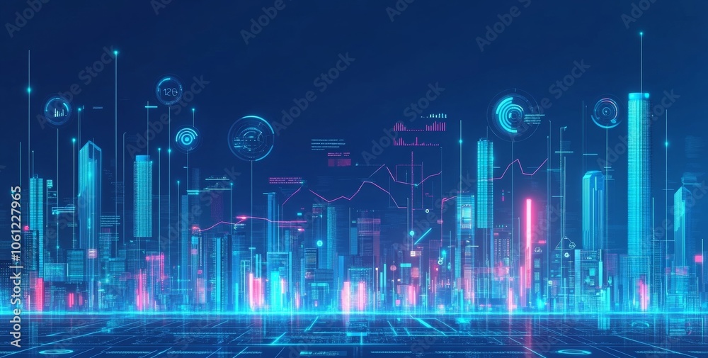 Fototapeta premium abstract blue background