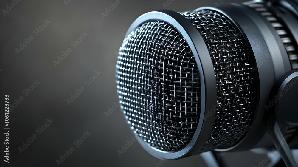 Close Up of a Microphone Grille Realistic Image Close Up of a Microphone Grille Realistic Image