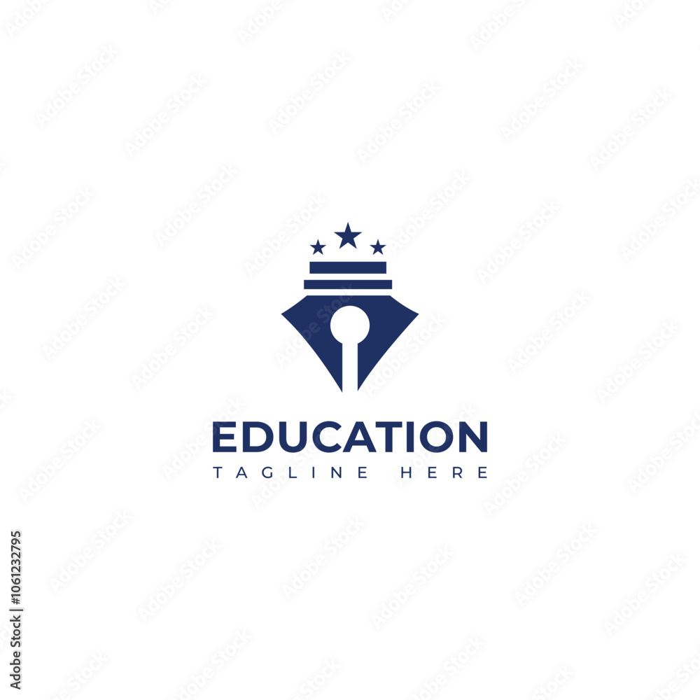 Creative Education vector logo design Creative Education vector logo design