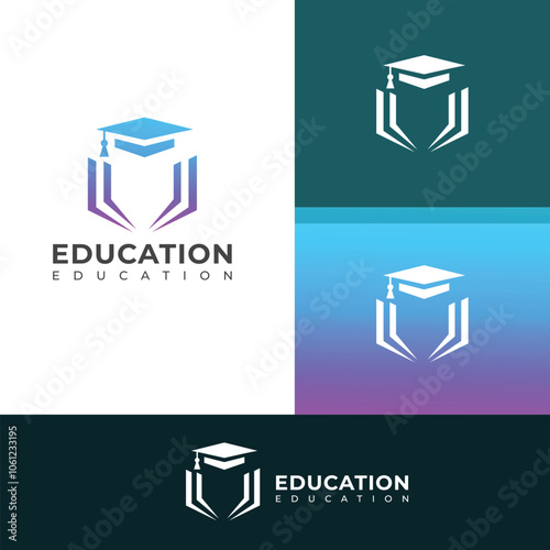 Creative Education vector logo design