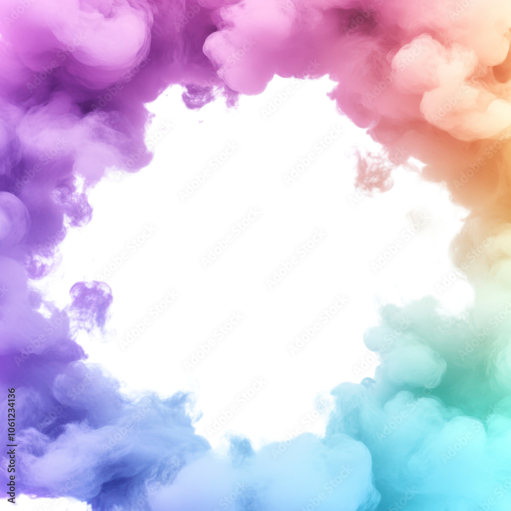 Black Hole in Colorful Smoke on Transparent Background Black Hole in Colorful Smoke on Transparent Background