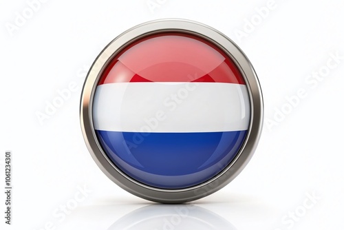Surreal Round Glossy Icon Featuring National Flag of Netherlands on White Background for Creative Design and Artistic Projects Free Download Surreal Round Glossy Icon Featuring National Flag of Netherlands on White Background for Creative Design and Artistic Projects - GFXLoad