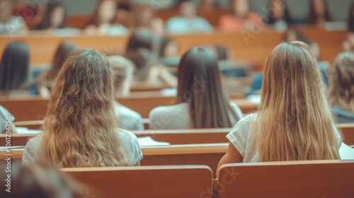 Students Sitting in a Lecture Hall