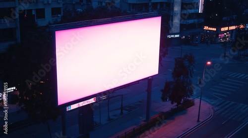 Modern large LED screen installed on a concrete street wall, displaying vibrant visuals in an urban setting. The LED display contrasts against the raw, textured concrete, adding a high-tech element 