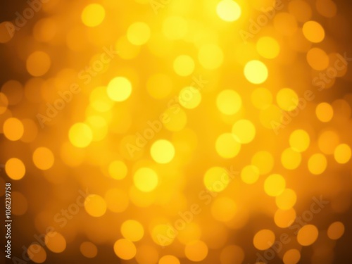 Abstract golden twinkle background with soft bokeh effect and glowing sparkles, festive, decorative