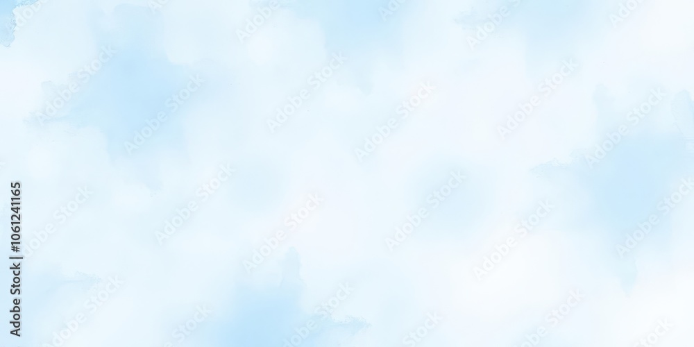 Obraz premium Abstract light blue watercolor background with delicate brush strokes and soft textures, texture, watercolor