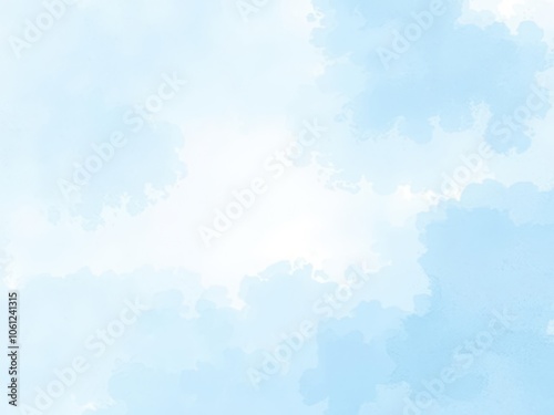 Abstract light blue watercolor background with soft brush strokes and gentle gradients, soft, watercolor, background