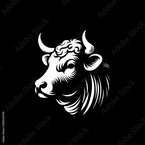 Wallpaper Mural angus cow head vector logo of meat cattle farm ranch	
 Torontodigital.ca