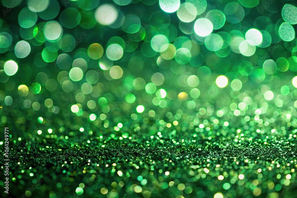 glittering green background texture for Christmas decoration defocused point of view glittering green background texture for Christmas decoration defocused point of view