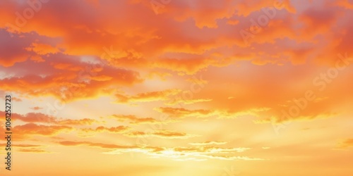 Abstract watercolor background with vibrant orange and purple hues depicting a sunset sky, orange, abstract